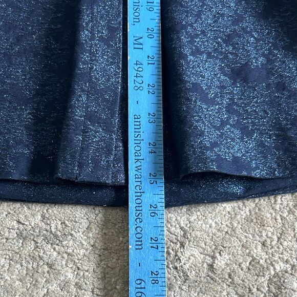 J Brand Layla Blazer Jacket Womens Small Navy Floral Jacquard Metallic Holiday - Picture 11 of 14